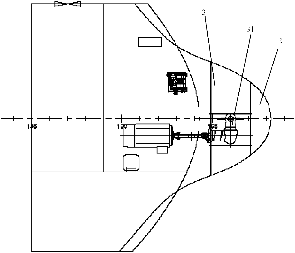 Self-propulsion cutter suction dredger with bulbous bow