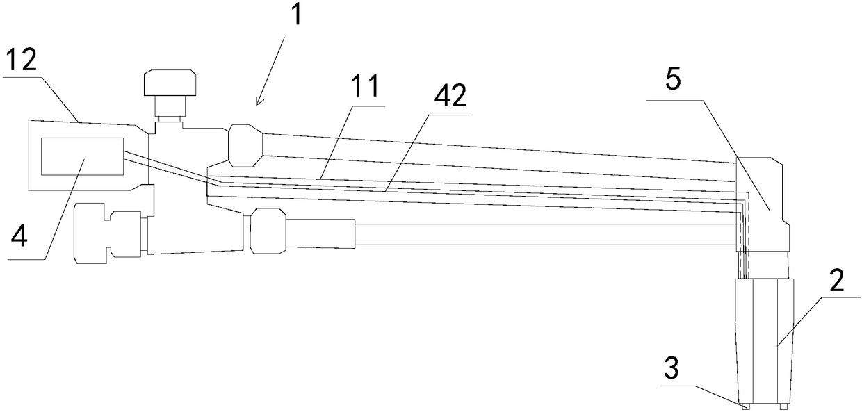 Automatic ignition type welding and cutting torch