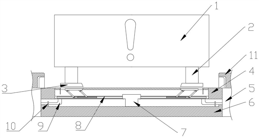 Roadbed device for relieving urban inland inundation