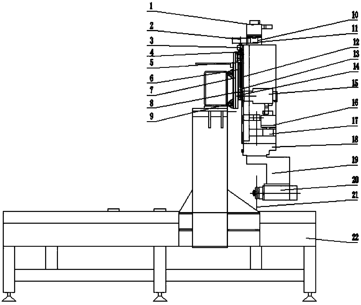 Full-automatic saw blade cutting type numerical control processing equipment