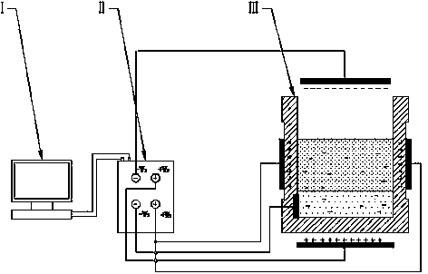 Device for gathering liquid drops in metal slag by adding pulsed electric field