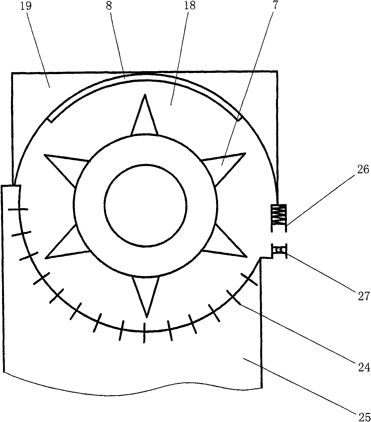 Closed coaxial differential arch dental roller