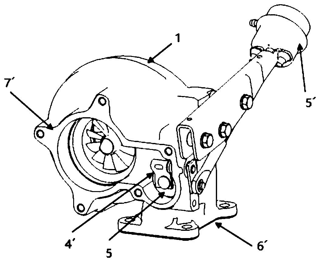 Turbocharger exhaust gas valve base device