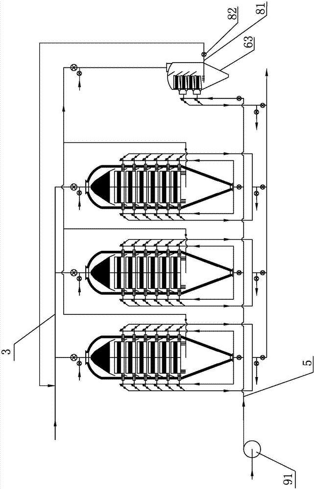 Granular bed filtering dust removal system