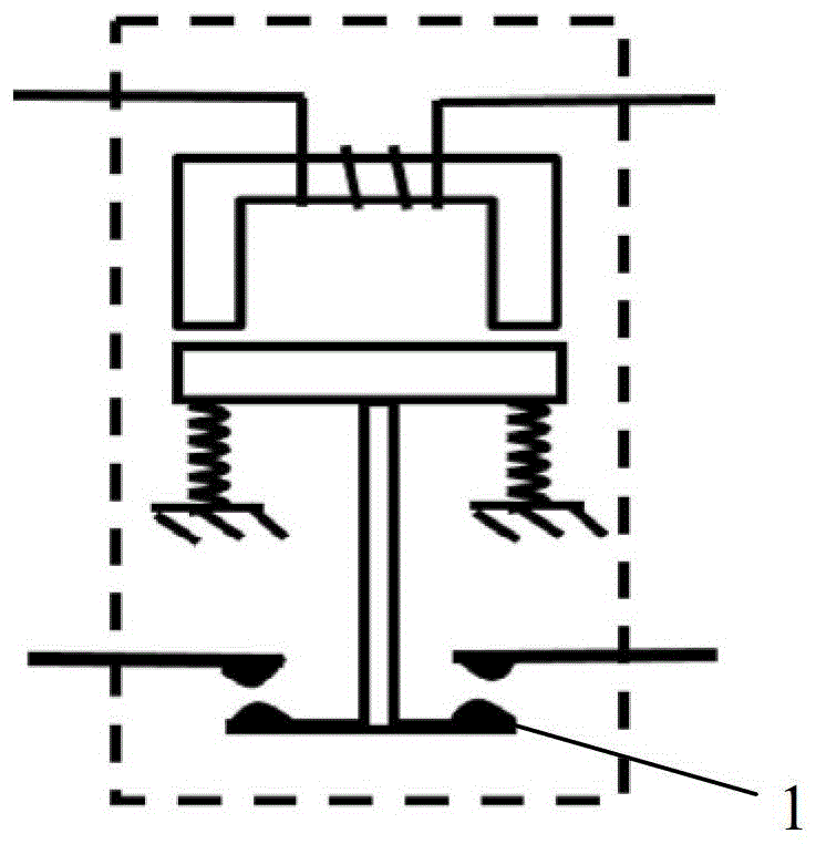 A detection method and device for a main contact fault of a high-voltage DC contactor