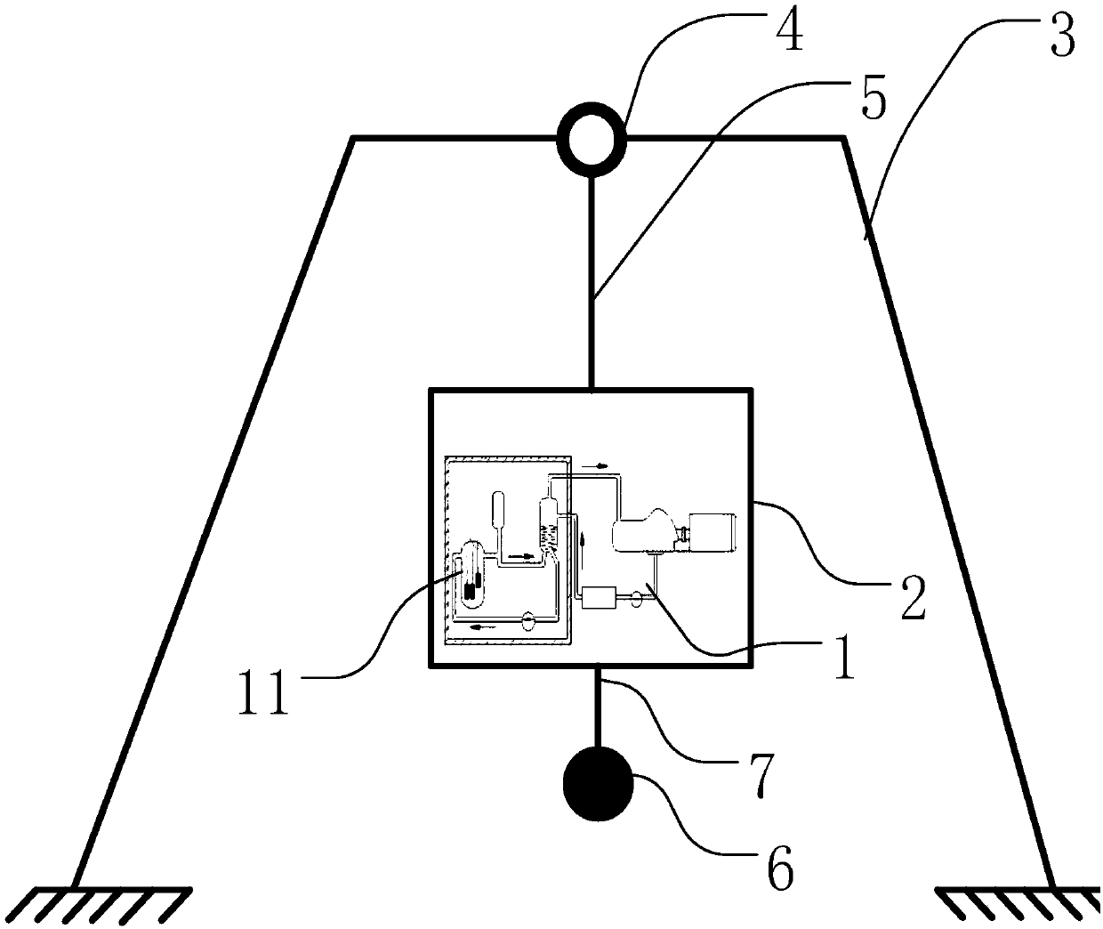 Nuclear reactor passive balance system and nuclear reactor passive balance method