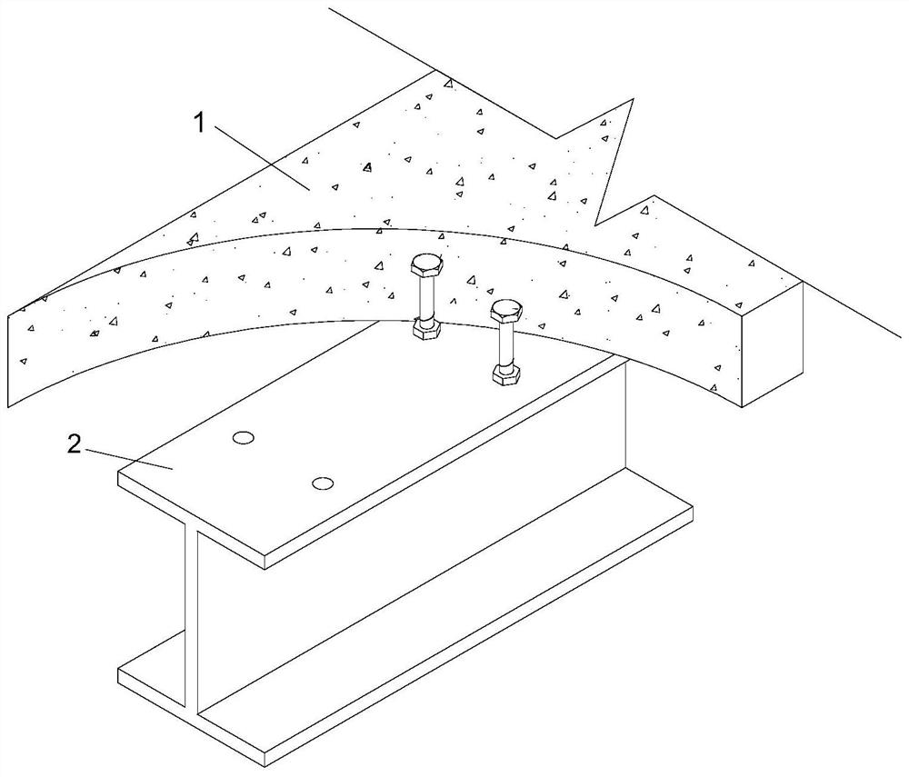 Steel-alkali-activated UHPC composite structure, prefabricated alkali-activated UHPC board and connecting piece