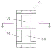 A noise reduction exhaust gas treatment device