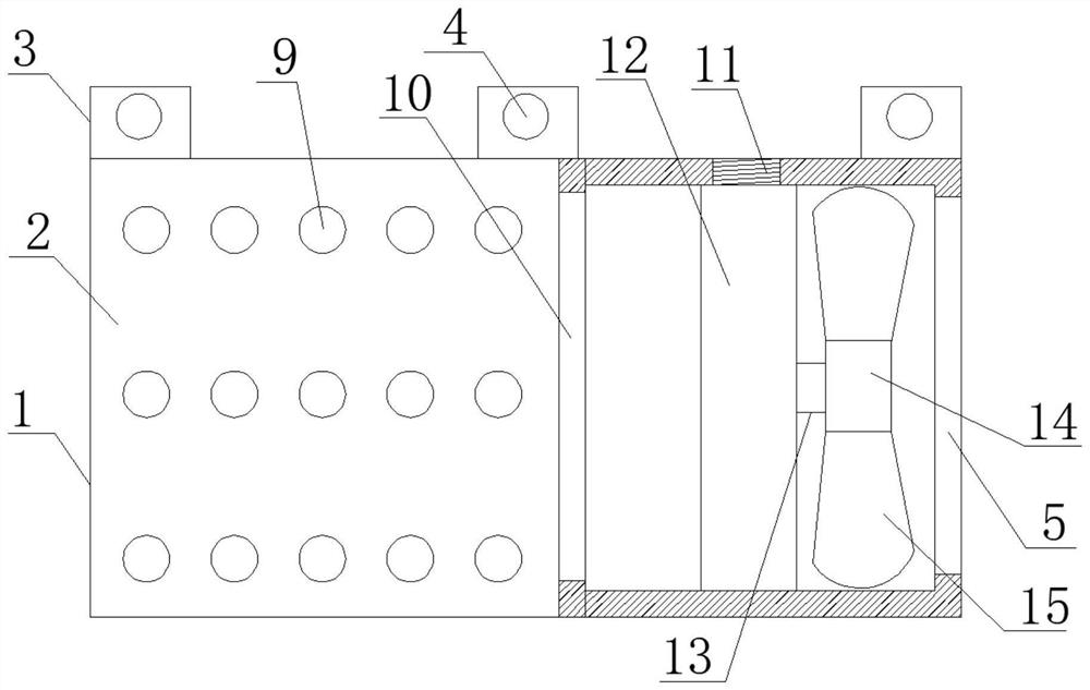 Ventilation and heat dissipation device used in wind generating set