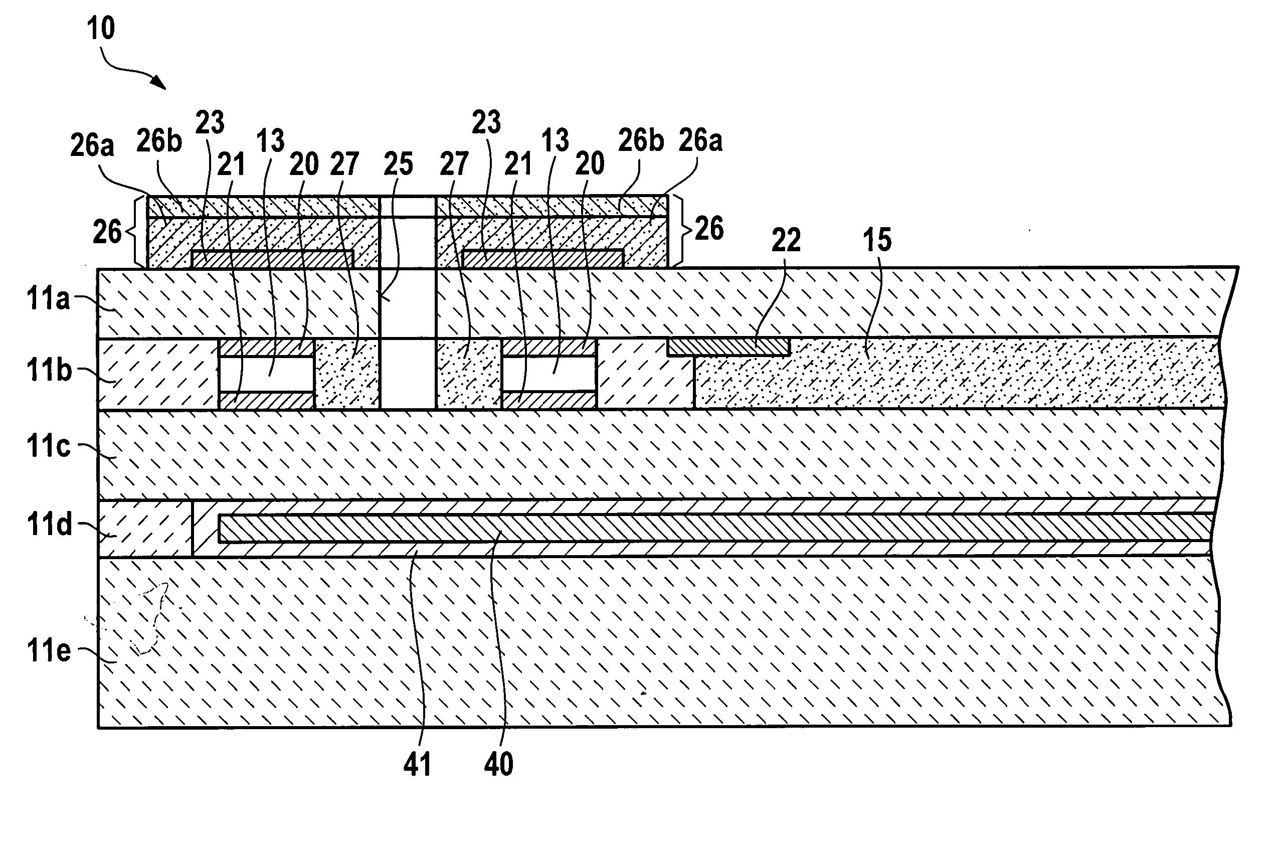 Sensor element for determining gas components in gas mixtures and method for manufacturing the same