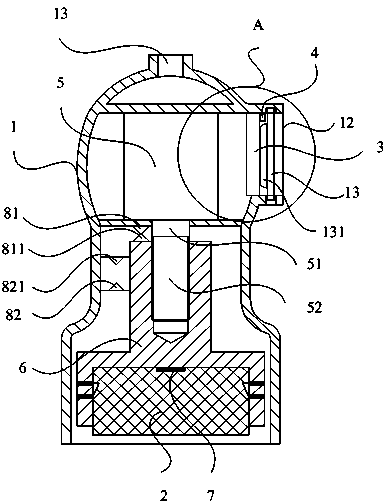 Concavely-embedded hidden stamp system