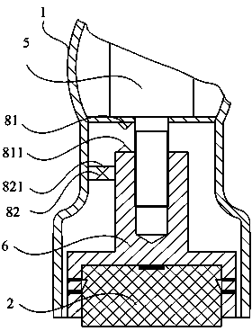 Concavely-embedded hidden stamp system