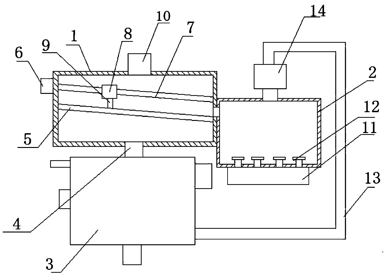 Energy-saving and environment-friendly sewage treatment device