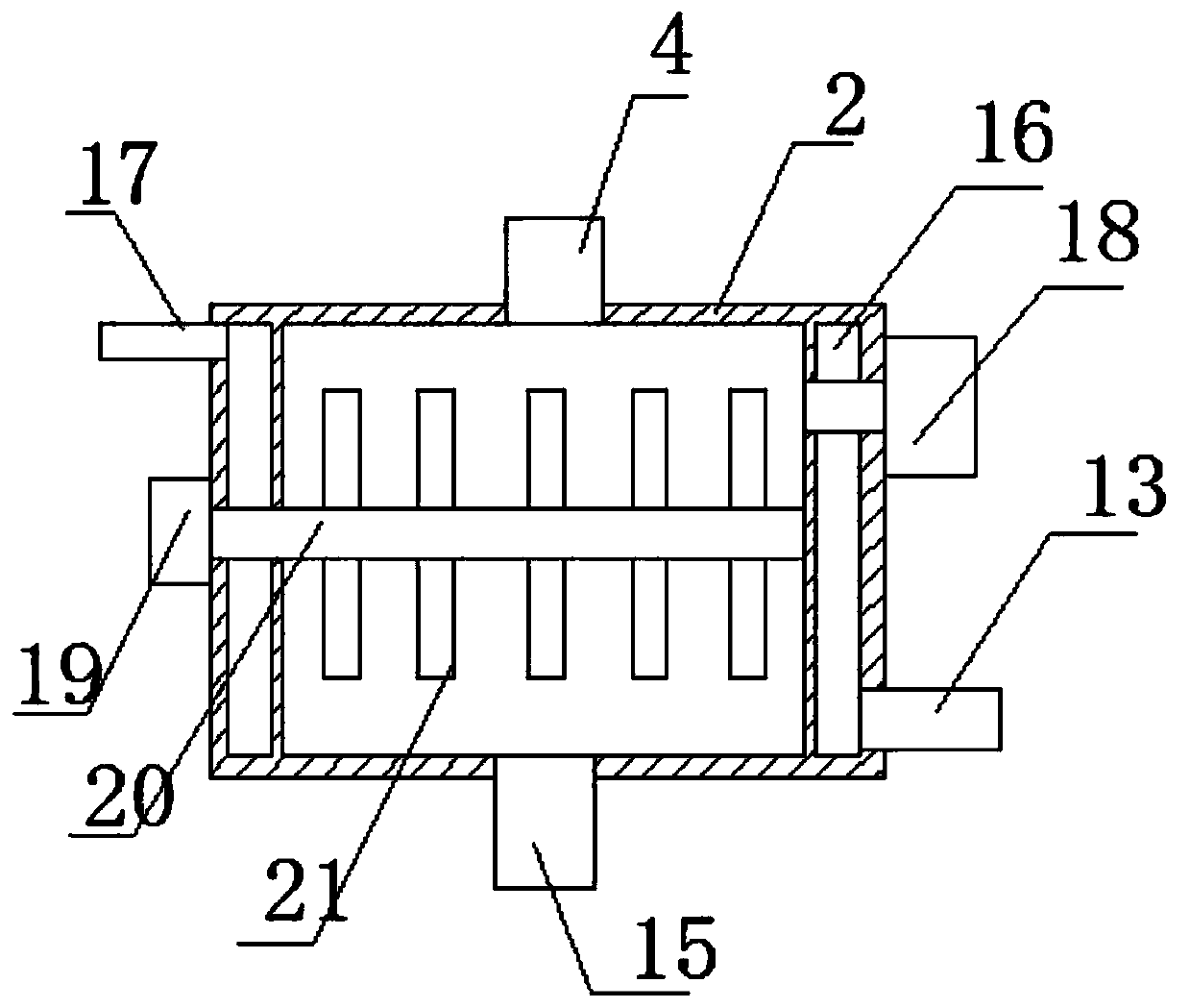 Energy-saving and environment-friendly sewage treatment device