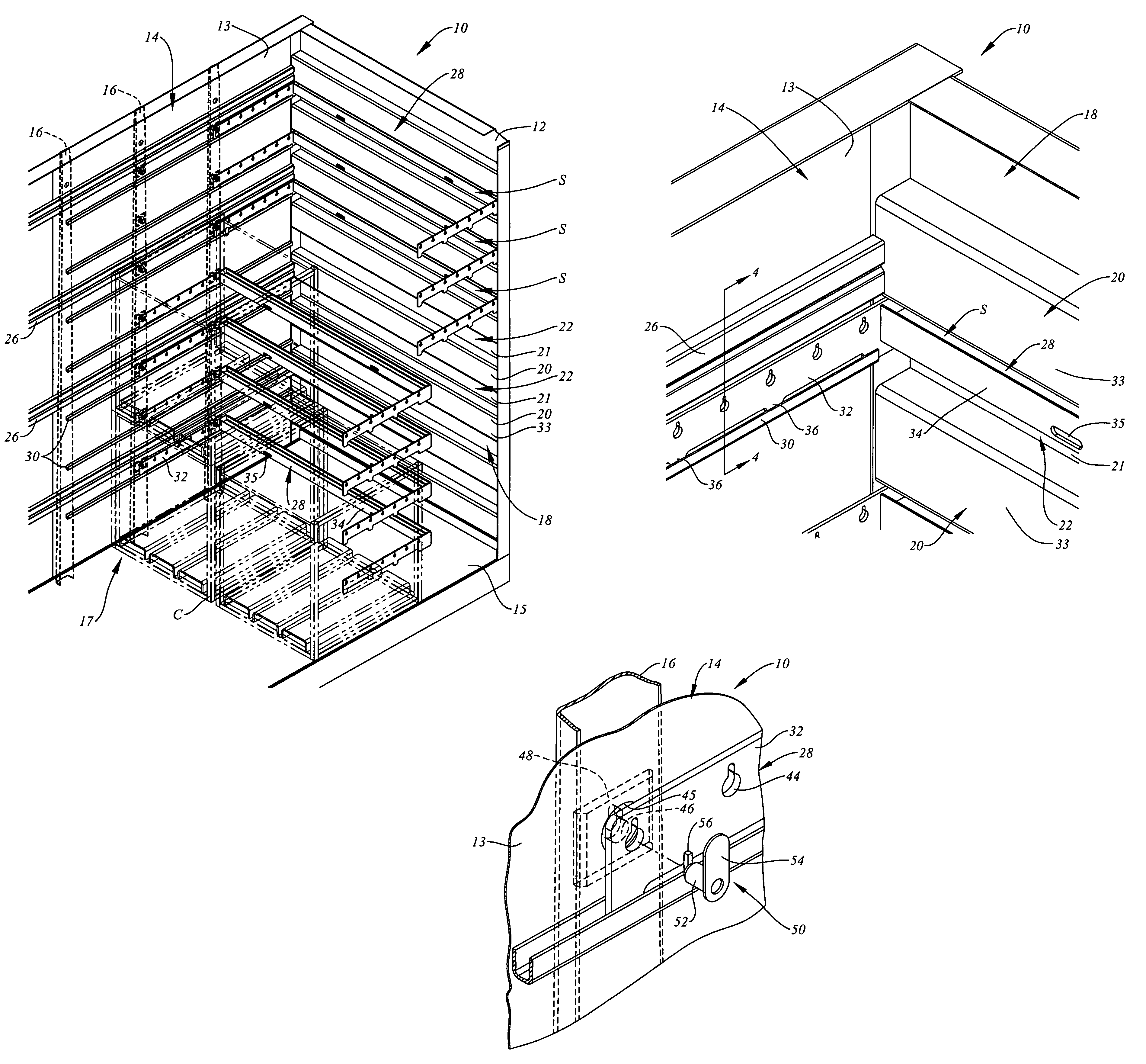 Adjustable spacers for freight car