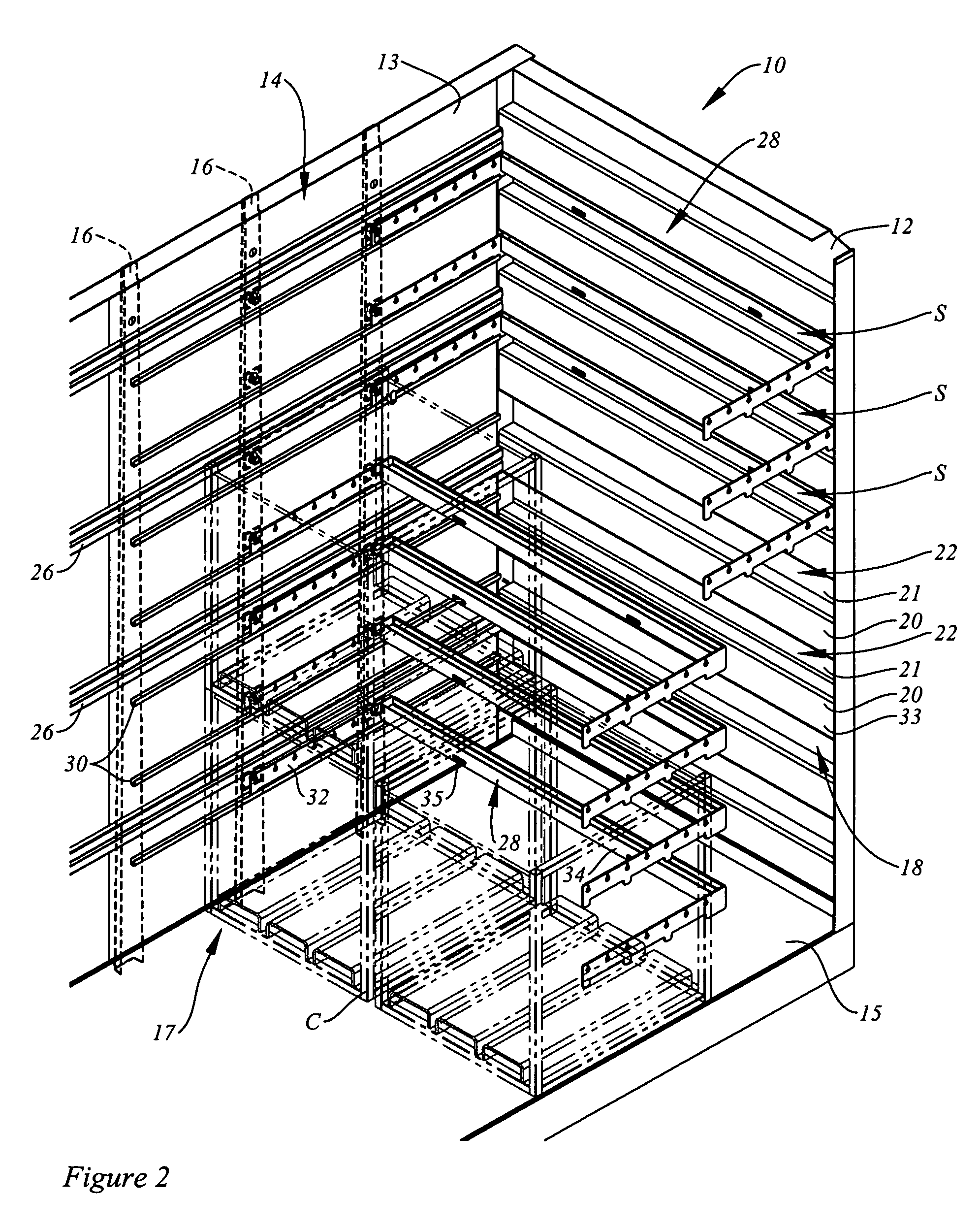 Adjustable spacers for freight car