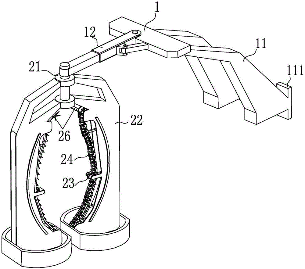 Vehicle-mounted type rapid trimming device of highway green plants