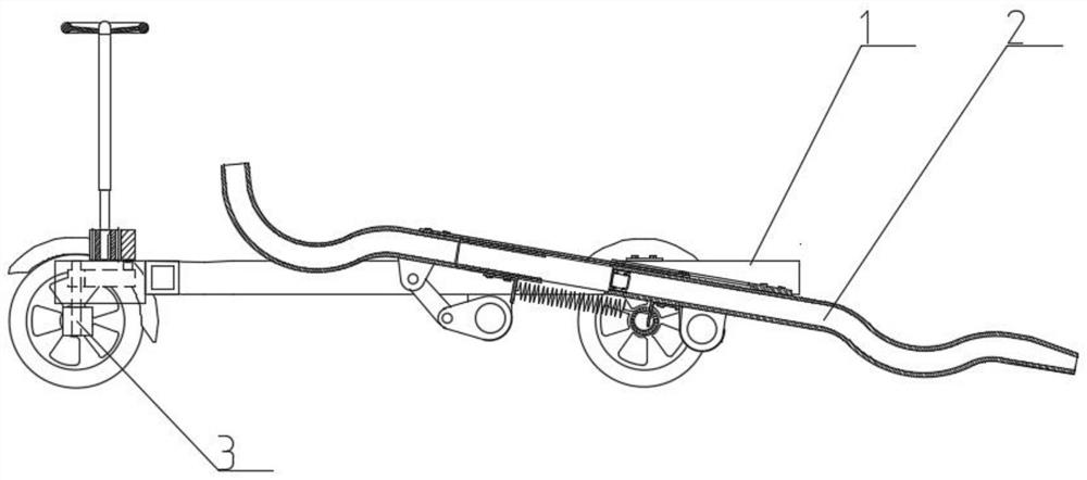 A simple deformable trailer for new energy vehicles