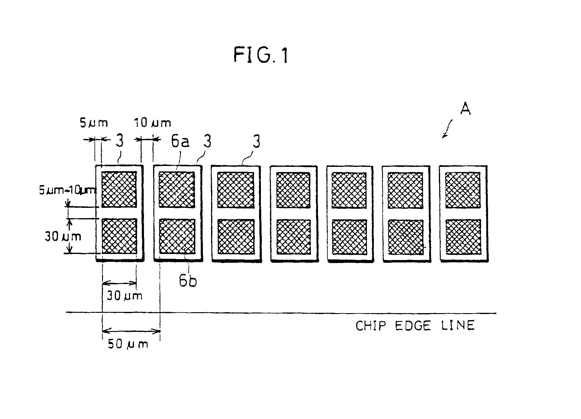 Semiconductor device with bumps on electrode pads oriented in given direction