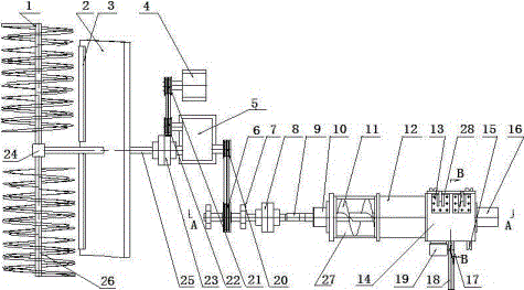 Spiral ice and snow collection cleaning device