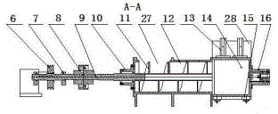 Spiral ice and snow collection cleaning device