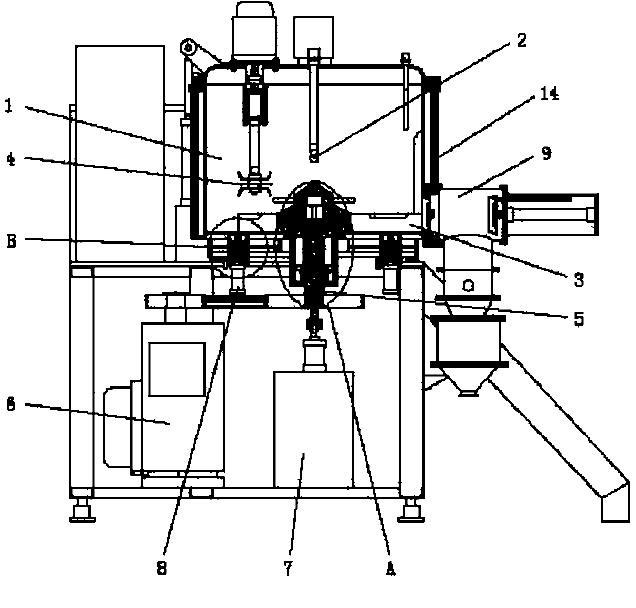 Wet granulation machine