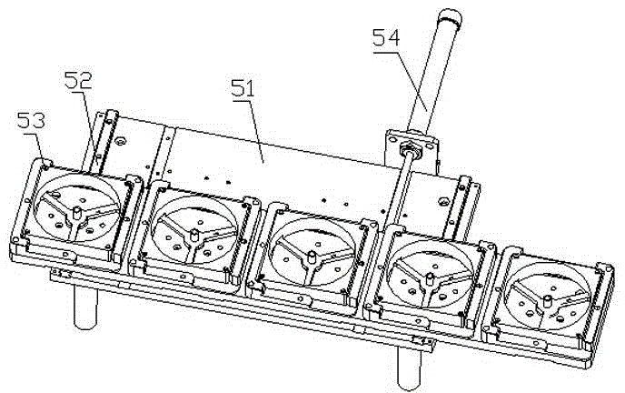 Linear automatic fan assembling machine