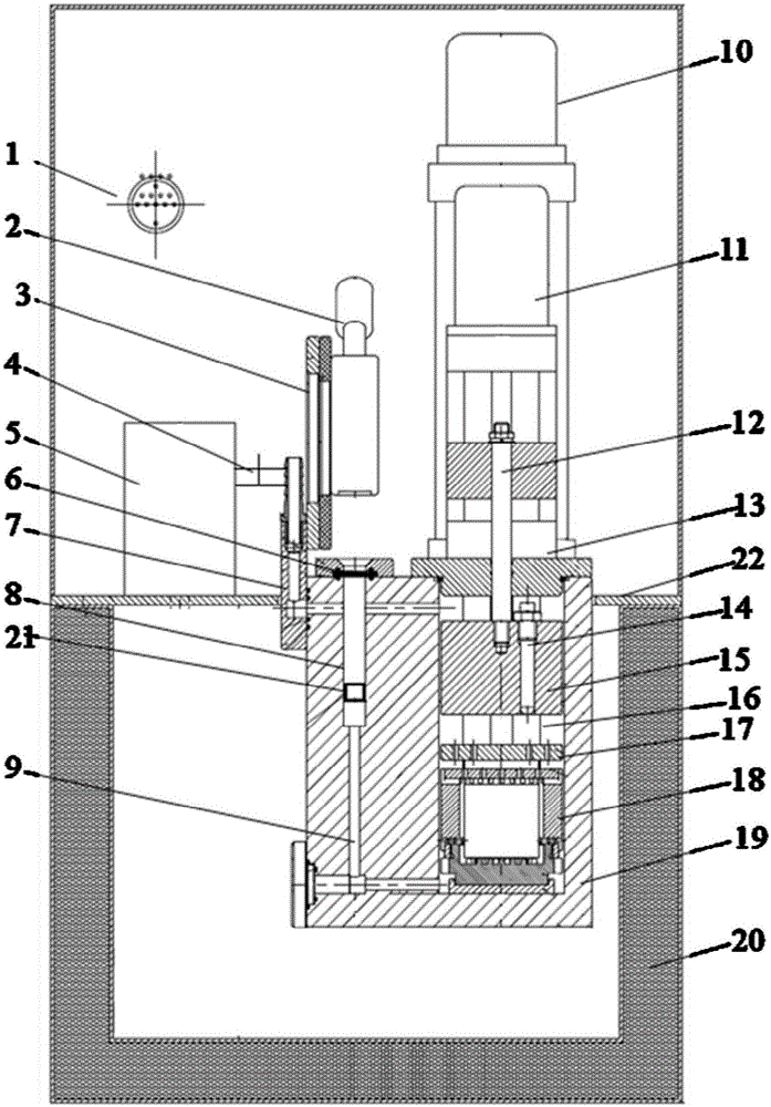 Explosive body expansion coefficient testing device