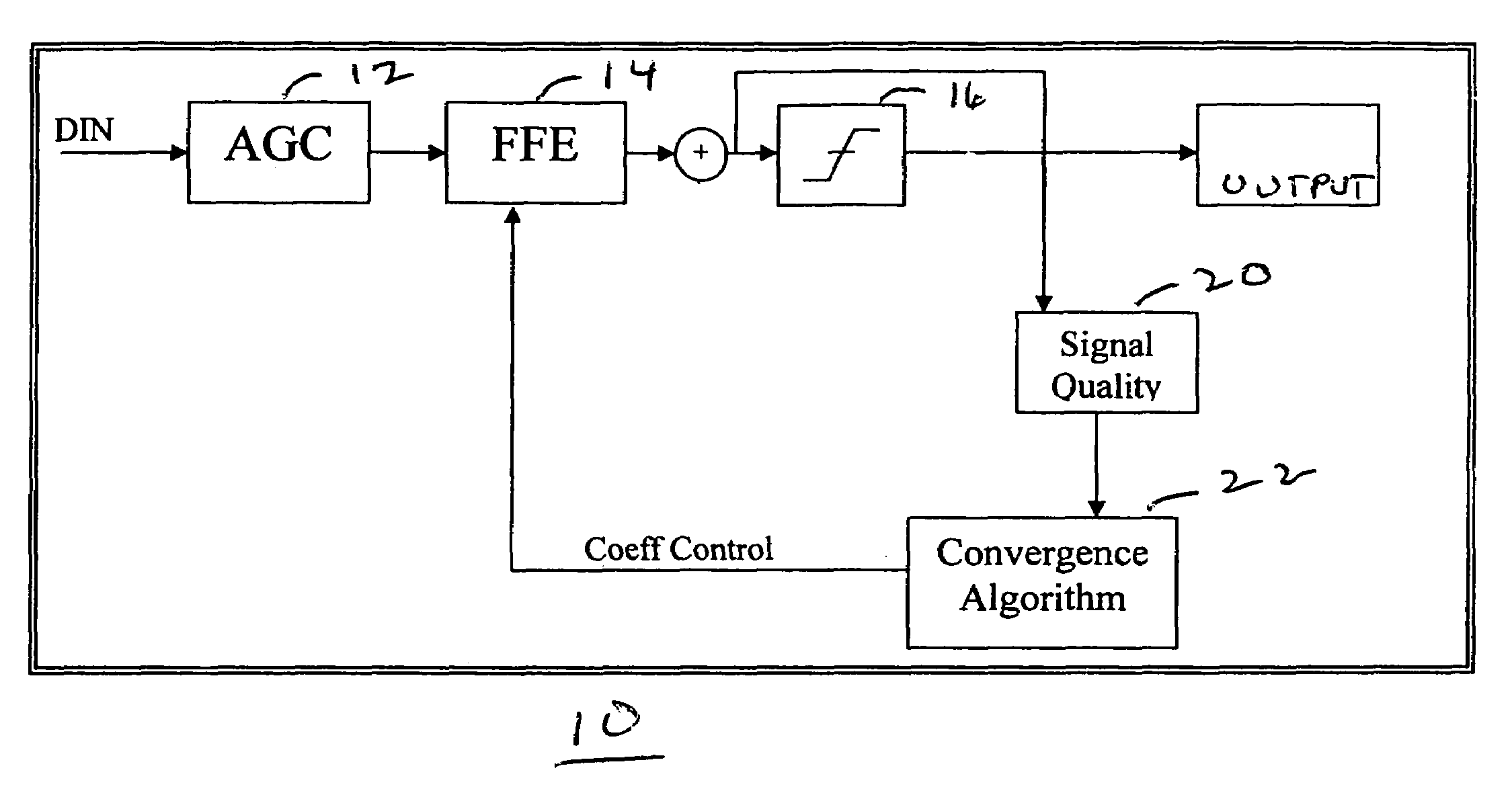 Adaptive clock-less equalizer circuit