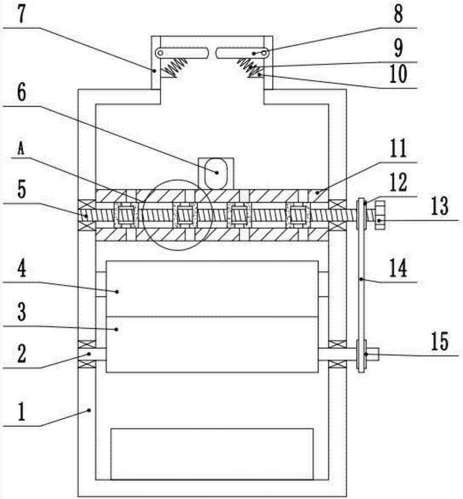 Corn kernel impurity removing device