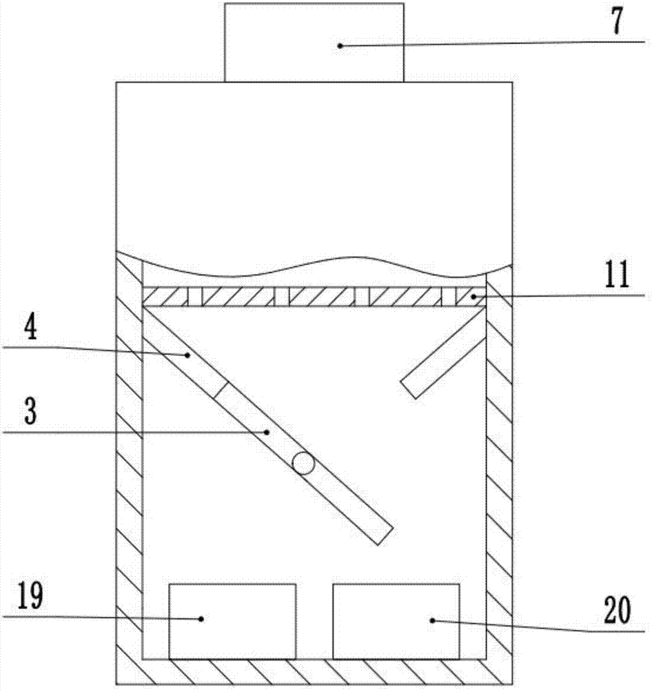 Corn kernel impurity removing device