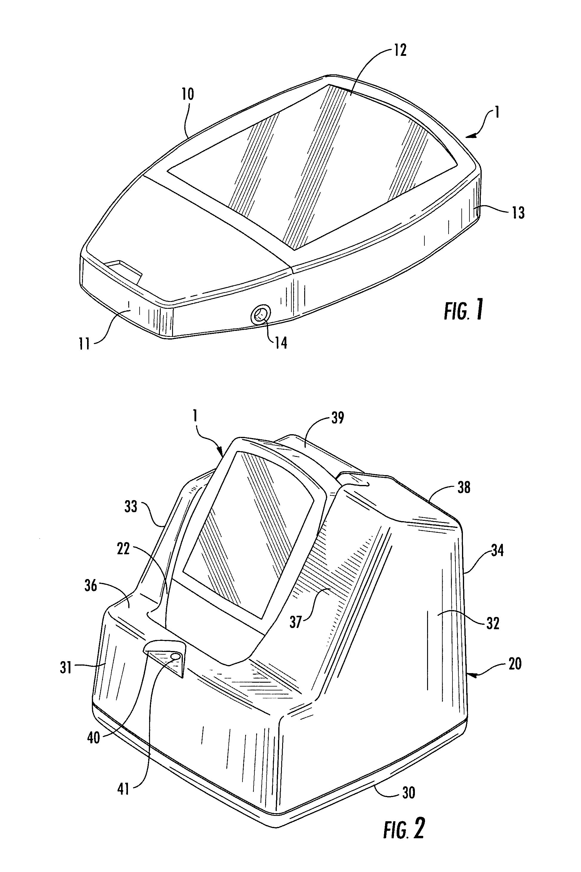 Blood glucose meter/modem interface arrangement