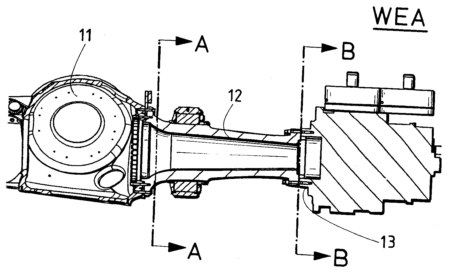 Connection of components of a wind turbine