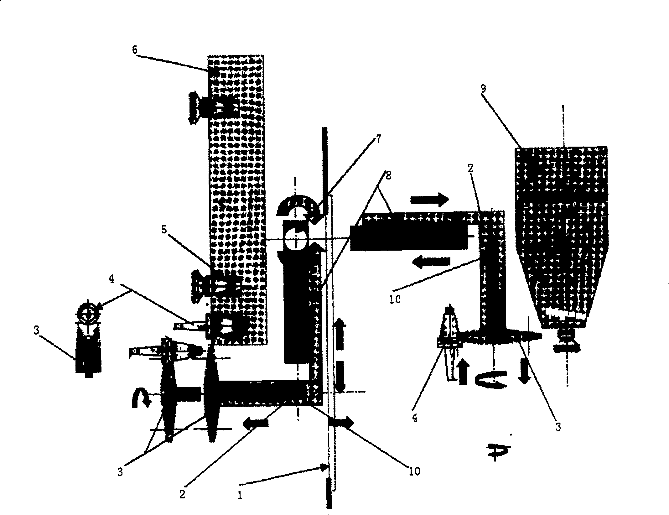 Automatic set for changing tools in use for machine