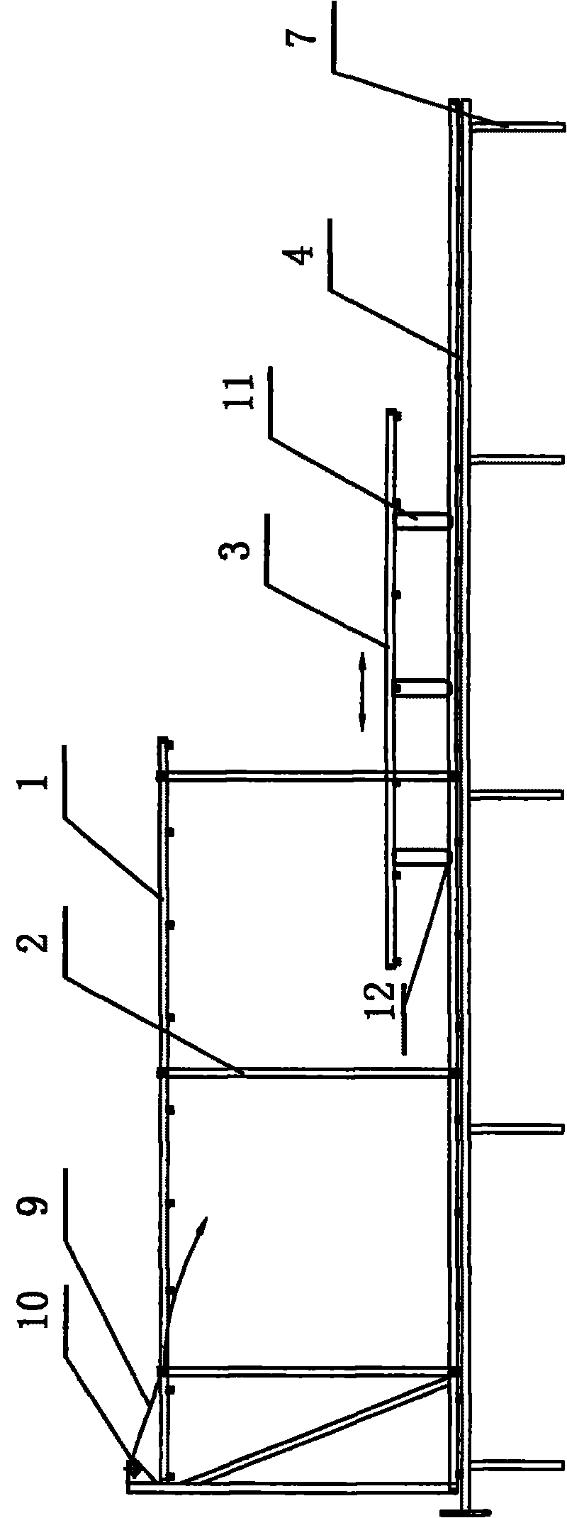 Factory three-dimensional seedling raising bedstead