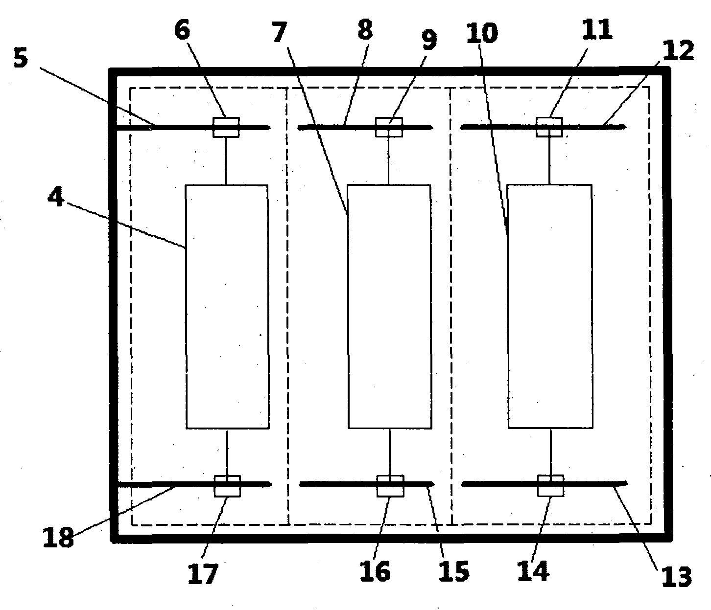 Concealed ice and snow removal system for airport pavement