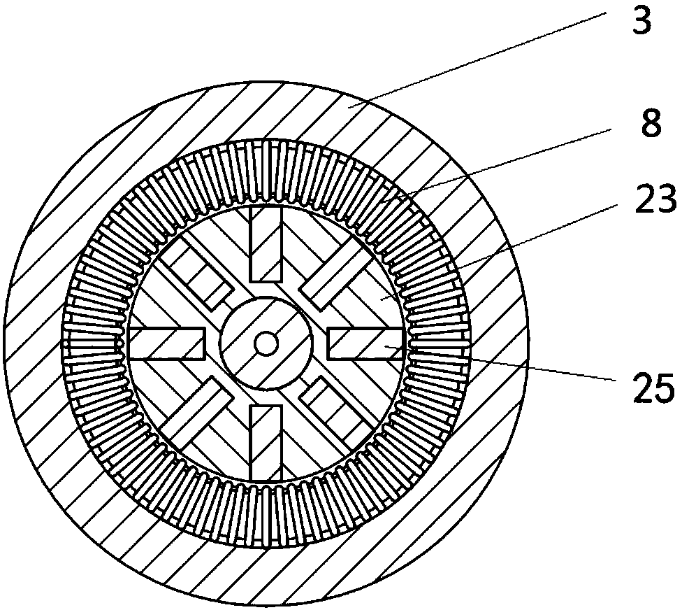 Small self-energy-taking ultrasonic vibration electric spindle