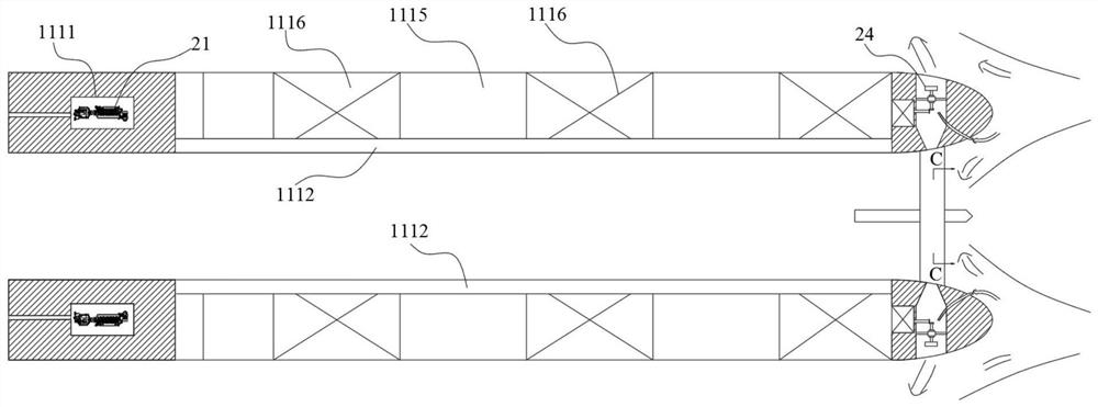 Storm-resistant double-body deck equipment transport ship