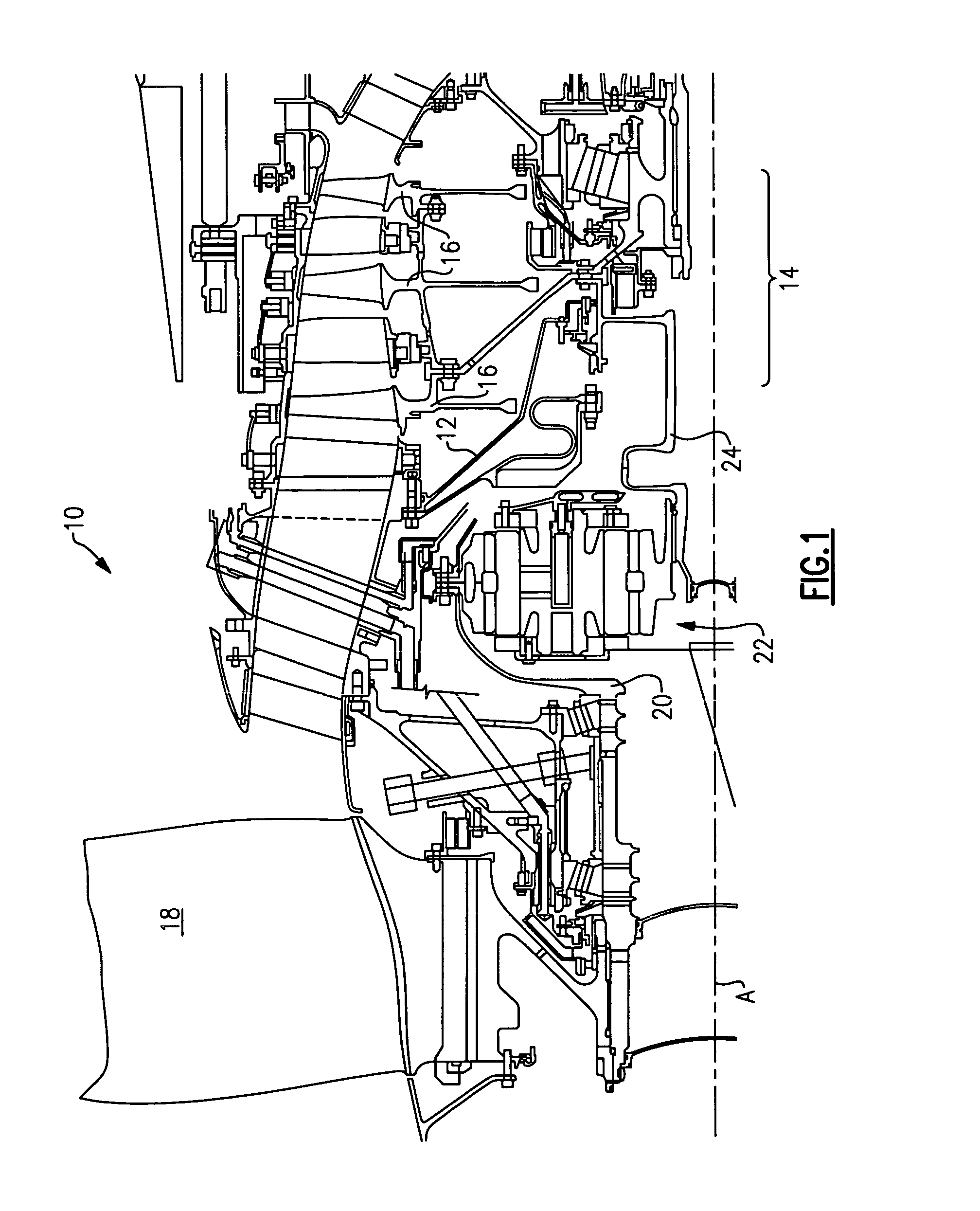 Oil baffle for gas turbine fan drive gear system