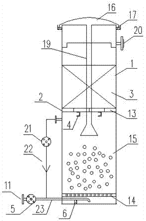 Improved up-flow anaerobic ammoniation reactor and method for treating high-organic nitrogen printing and dyeing wastewater