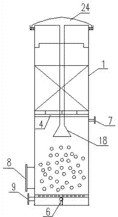 Improved up-flow anaerobic ammoniation reactor and method for treating high-organic nitrogen printing and dyeing wastewater