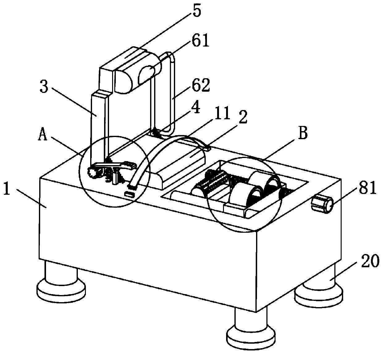 Double-leg flexion posture driving auxiliary device