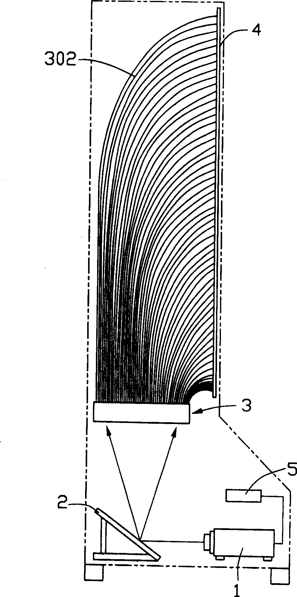 Optical fiber display