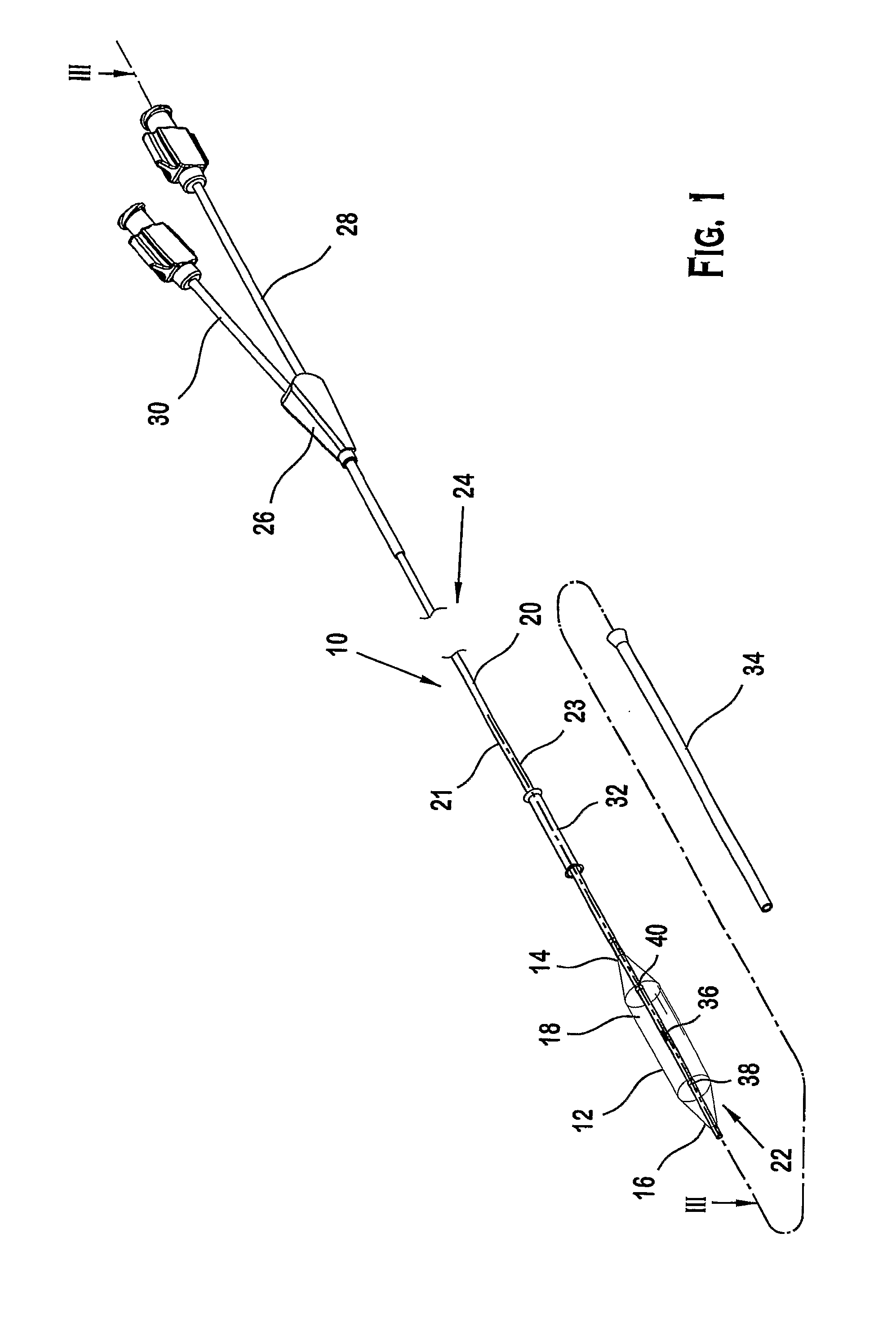 Balloon catheter with centralized vent hole