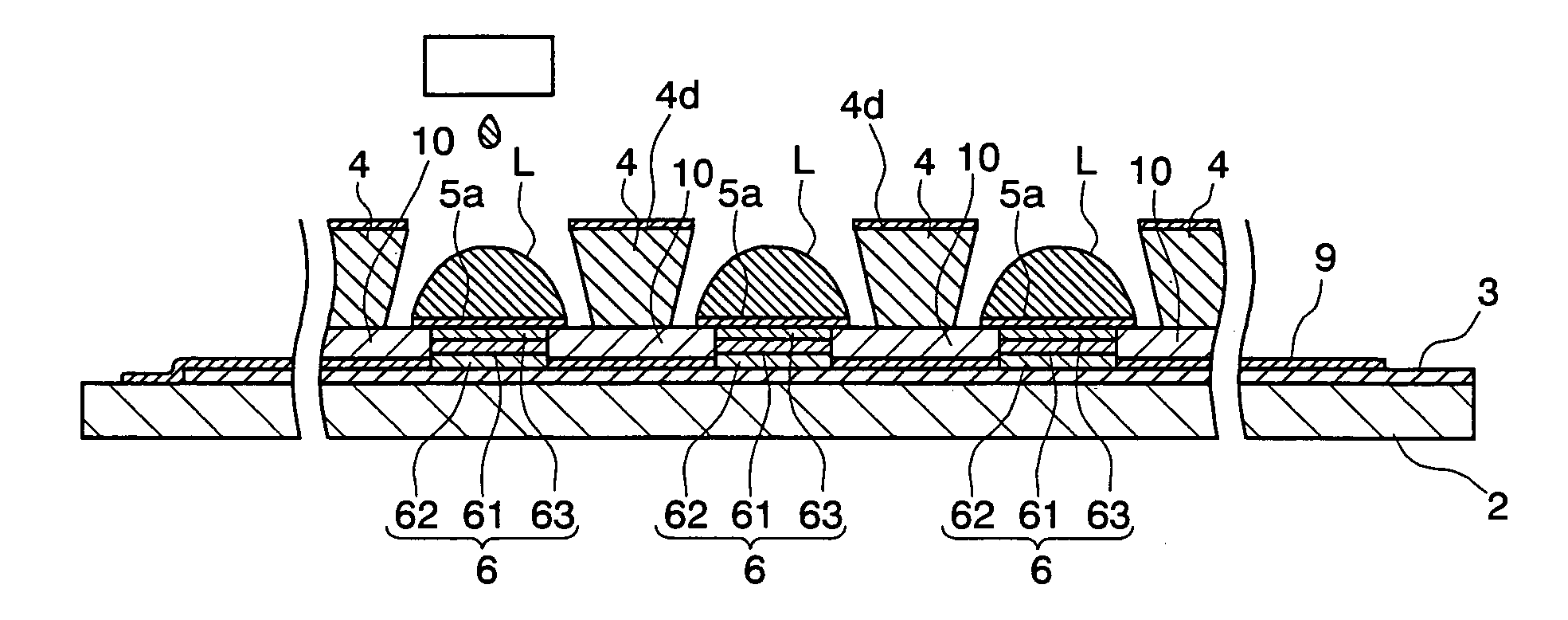 Organic electroluminescent device, method of manufacture thereof and electronic apparatus