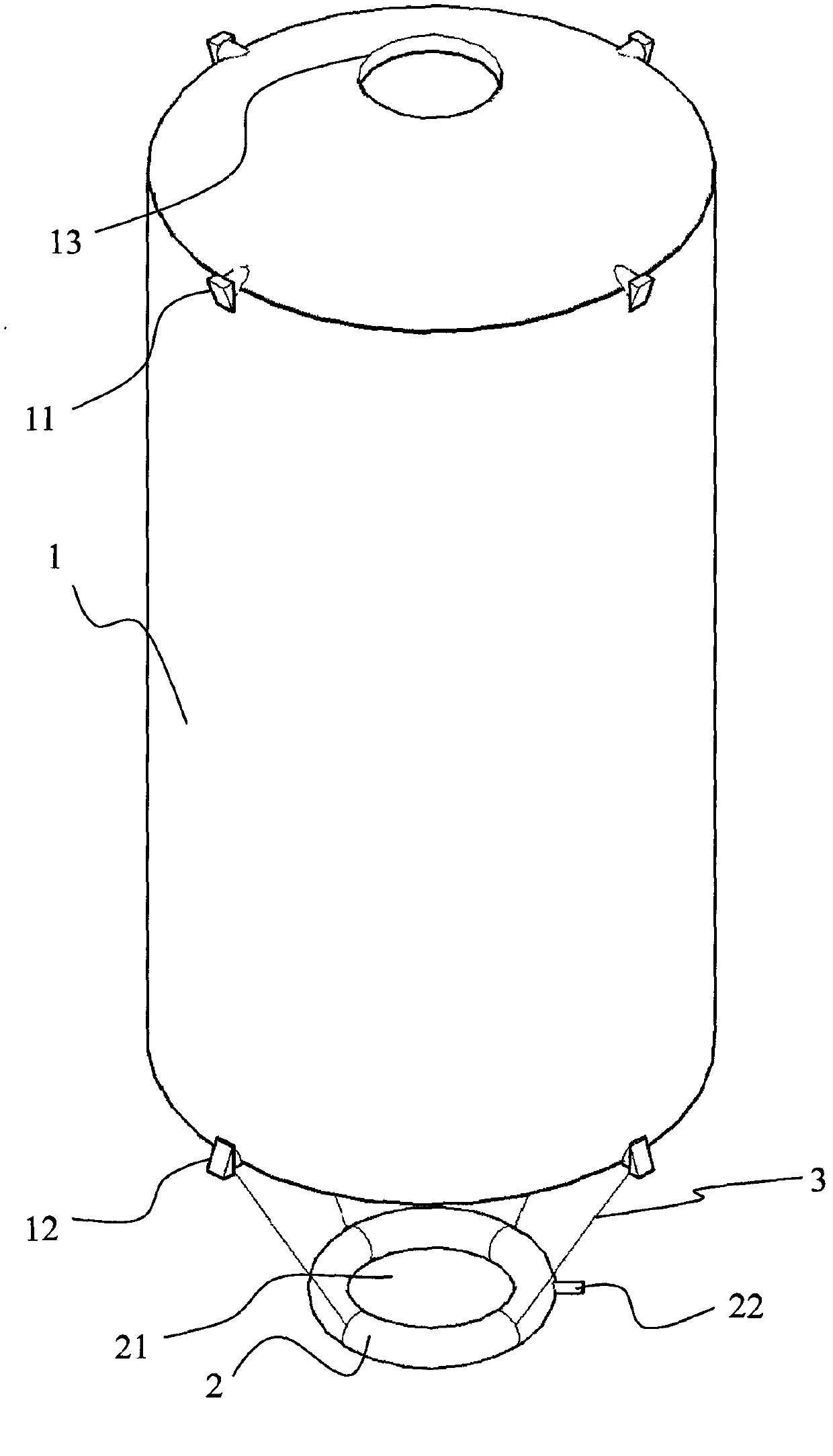 Heavy metal removing device for seedling growing pool