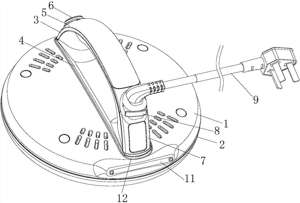 Vertically placed electric heating flat pan