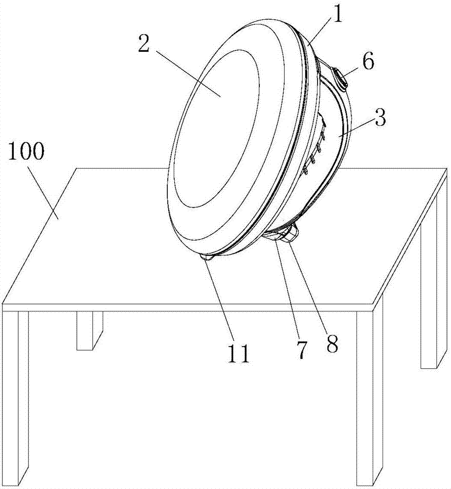 Vertically placed electric heating flat pan