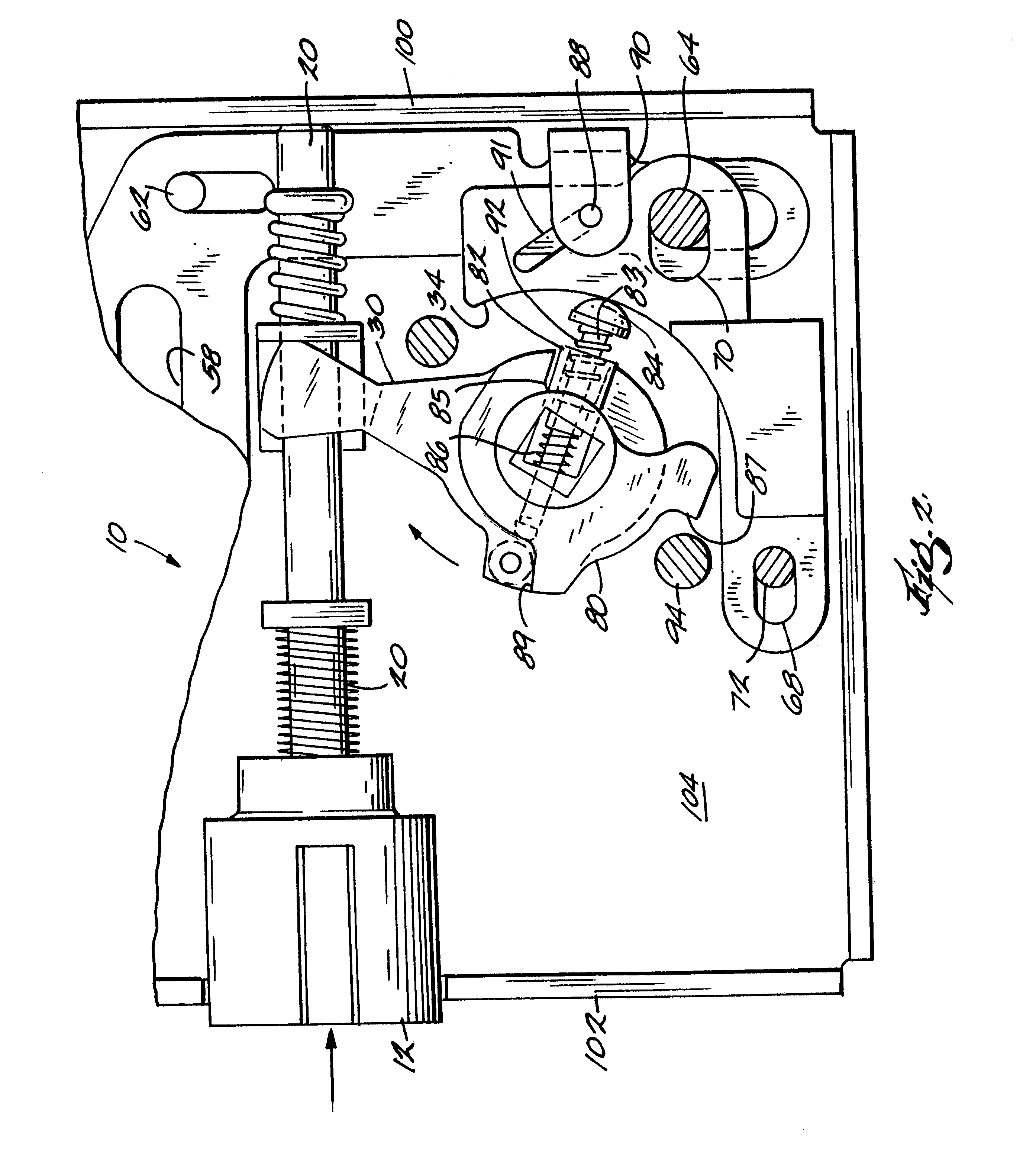 Mortise lockset with internal clutch having override feature