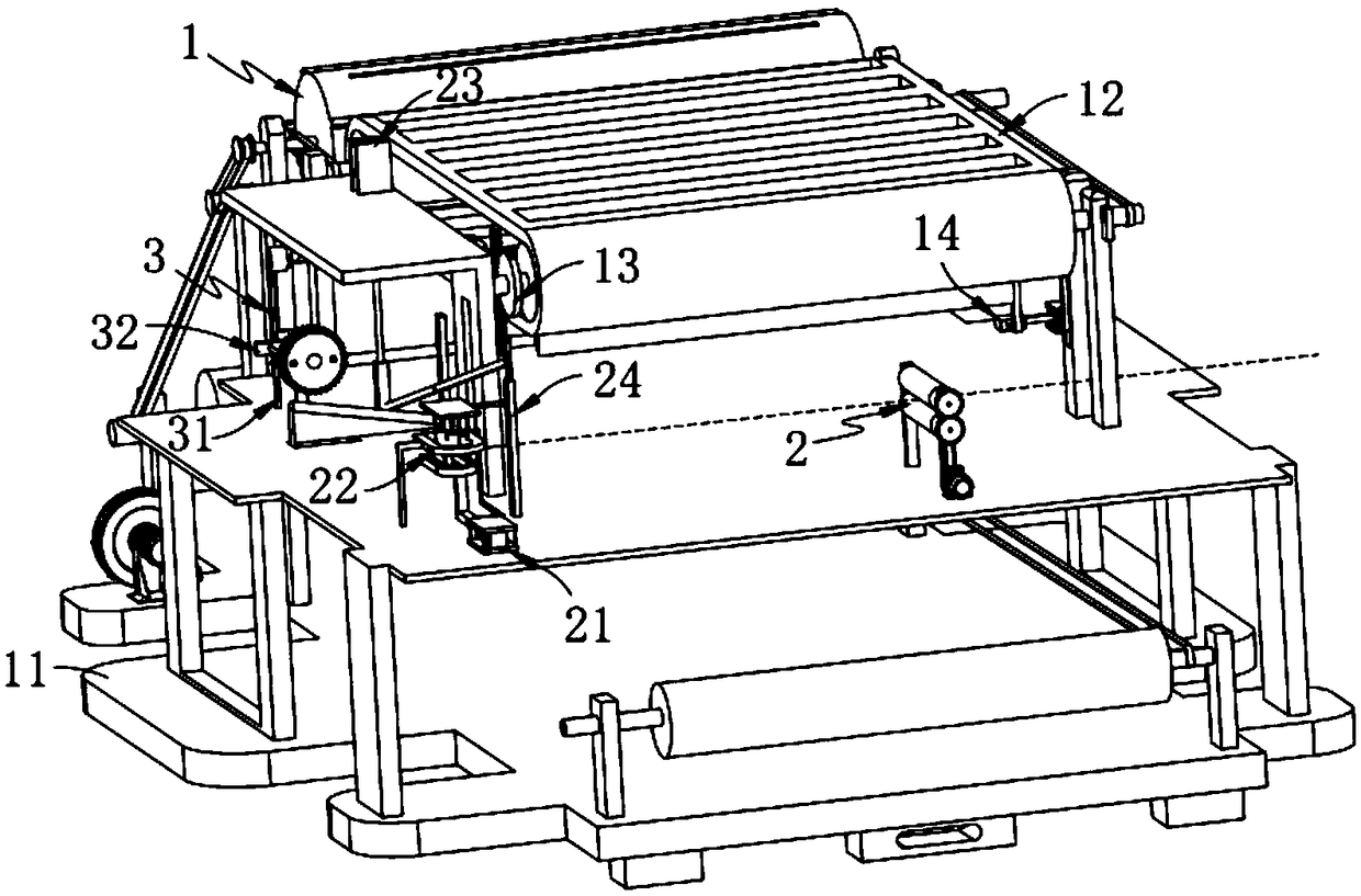 Continuous automatic collection process of textile fibers